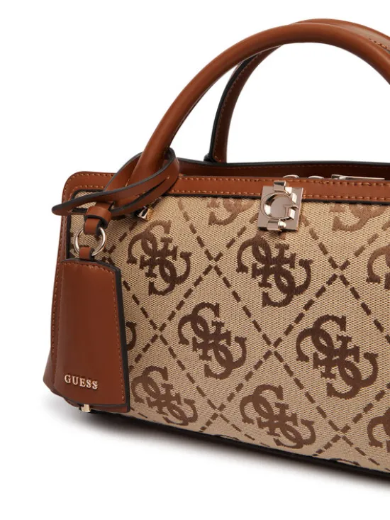 Guess Torebka Audrey Logo HWJG97 55060 Brązowy jasny