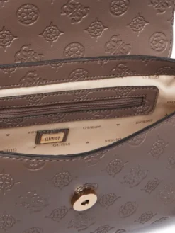 Guess Torebka Carmella HWPD22 25200 Beżowy ciemny