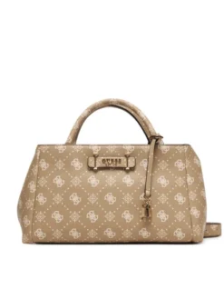 Guess Torebka Carrie Logo HWGP98 98060 Beżowy