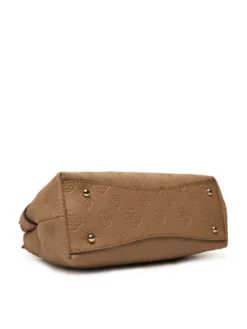 Guess Torebka Ella Logo Mini HWPD97 46730 Beżowy ciemny