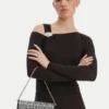 Guess Torebka Elsie Mini HWSC96 50710 Srebrny