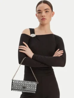 Guess Torebka Elsie Mini HWSC96 50710 Srebrny