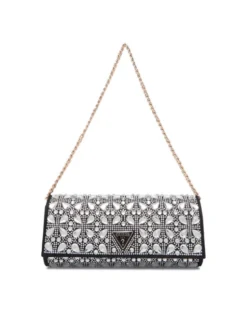 Guess Torebka Elsie Mini HWSC96 50710 Srebrny