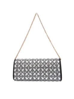 Guess Torebka Elsie Mini HWSC96 50710 Srebrny