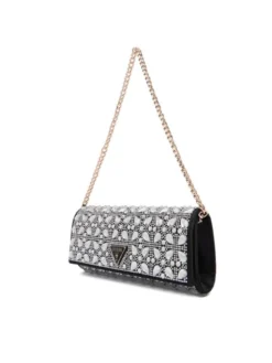 Guess Torebka Elsie Mini HWSC96 50710 Srebrny