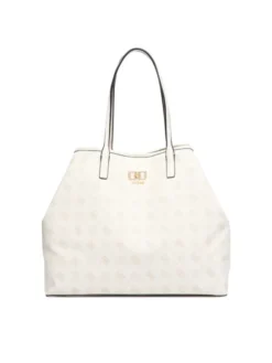 Guess Torebka Emelie Logo HWGP99 28240 Kremowy