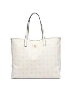 Guess Torebka Emelie Logo HWGP99 28240 Kremowy