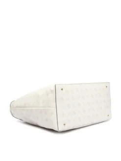 Guess Torebka Emelie Logo HWGP99 28240 Kremowy