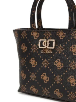 Guess Torebka Emelie Logo Mini HWGP99 28750 Brązowy