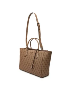 Guess Torebka Marissa Logo HWSG24 82240 Brązowy jasny