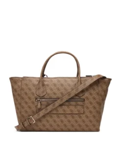 Guess Torebka Marissa Logo HWSG24 82240 Brązowy jasny