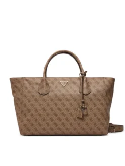 Guess Torebka Marissa Logo HWSG24 82240 Brązowy jasny