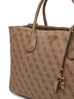 Guess Torebka Marissa Logo HWSG24 82240 Brązowy jasny