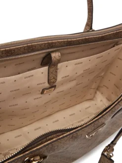 Guess Torebka Marissa Logo HWSG24 82240 Brązowy jasny
