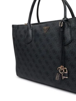 Guess Torebka Marissa Logo HWSG24 82240 Szary ciemny
