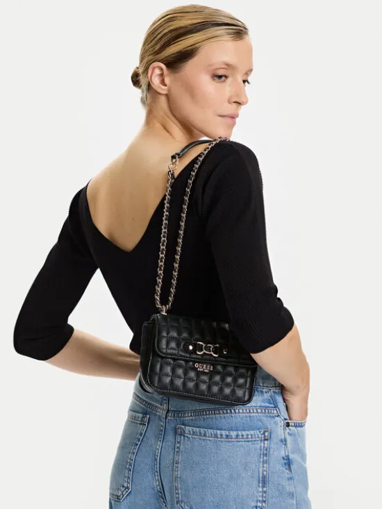 Guess Torebka Nadira Mini HWQG84 24780 Czarny