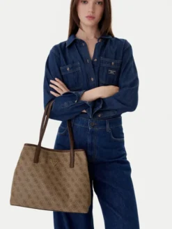 Guess Torebka Victtoria HWESG9 51428 Brązowy