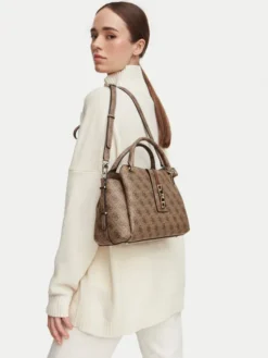 Guess Torebka Yvonne Logo HWSG23 78060 Brązowy
