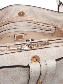 Guess Torebka Yvonne Logo HWSG23 78220 Kremowy