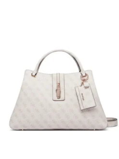 Guess Torebka Yvonne Logo HWSG23 78220 Kremowy