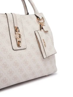 Guess Torebka Yvonne Logo HWSG23 78220 Kremowy