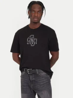 Guess T-Shirt M5BI76 I3Z14 Czarny Relaxed Fit