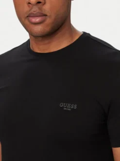 Guess T-Shirt M6YI24 K3728 Czarny Extra Slim Fit