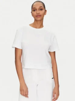 Guess T-Shirt V5GI00 I3Z14 Biały Boxy Fit