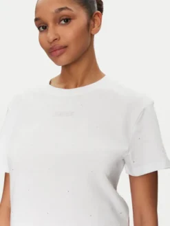 Guess T-Shirt V5GI00 I3Z14 Biały Boxy Fit
