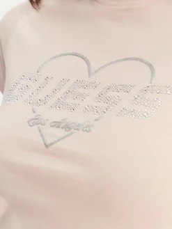 Guess T-Shirt V5GI10 K9RM1 Różowy Regular Fit