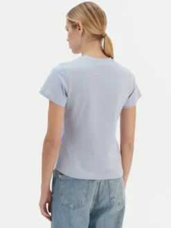 Guess T-Shirt V4YI21 KCDH1 Błękitny Regular Fit