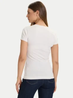 Guess T-Shirt W5BI29 J1314 Écru Slim Fit