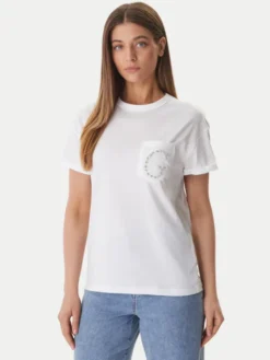 Guess T-Shirt W6GI17 K3037 Biały Regular Fit