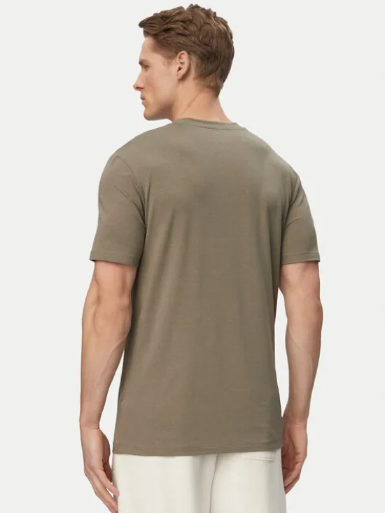 Guess T-Shirt Z2YI12 JR06K Khaki Regular Fit