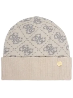 Guess Zestaw szalik i czapka GFBOX WP6401 Kremowy