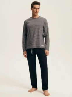 Henderson Piżama 43455 Czarny Regular Fit