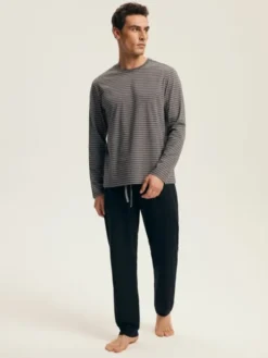 Henderson Piżama 43455 Czarny Regular Fit