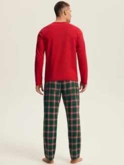 Henderson Piżama 43459 Czerwony Regular Fit