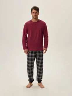 Henderson Piżama 41919 Czerwony Regular Fit