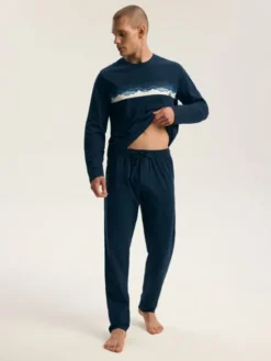 Henderson Piżama 45492 Granatowy Regular Fit