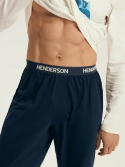 Henderson Piżama 43475 Granatowy Regular Fit