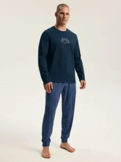 Henderson Piżama 45499 Granatowy Regular Fit