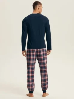 Henderson Piżama 43457 Niebieski Regular Fit