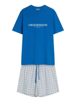 Henderson Piżama 43453 Niebieski Regular Fit