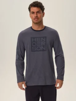 Henderson Piżama 41909 Niebieski Regular Fit