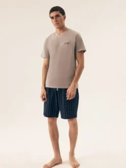 Henderson Piżama 42618 Szary Regular Fit