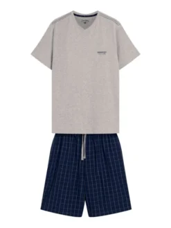 Henderson Piżama 42618 Szary Regular Fit