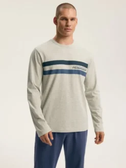 Henderson Piżama 45493 Szary Regular Fit
