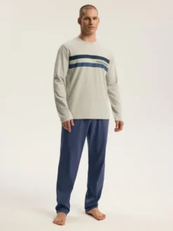 Henderson Piżama 45493 Szary Regular Fit