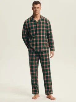 Henderson Piżama 43460 Zielony Regular Fit